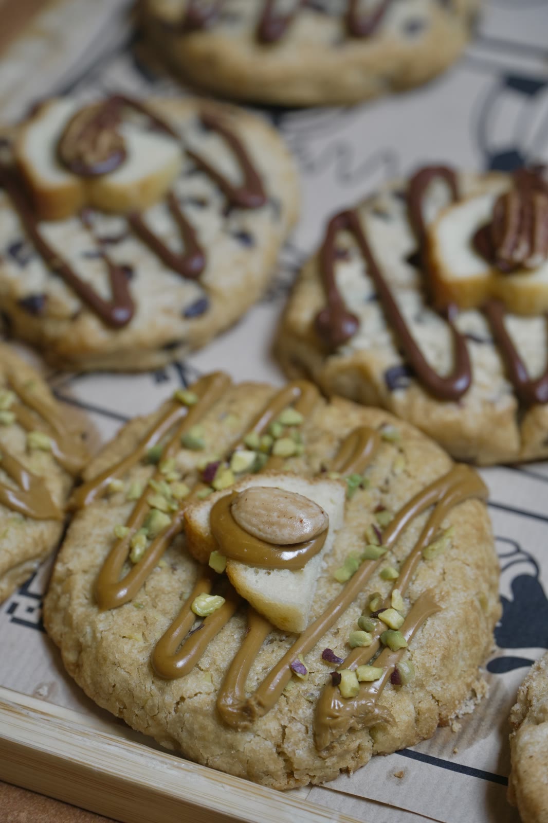 Cookies au caramel et à la pistache, Food Hall GRIDX