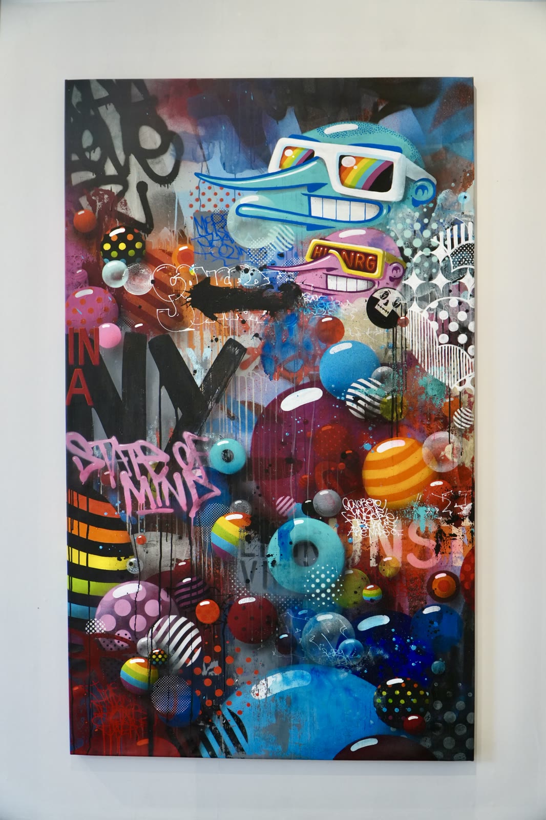 Toile de Sumo exposée à la Gallery 1:1
